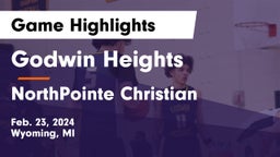 Godwin Heights  vs NorthPointe Christian  Game Highlights - Feb. 23, 2024