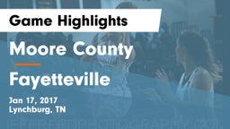 Moore County  vs Fayetteville  Game Highlights - Jan 17, 2017
