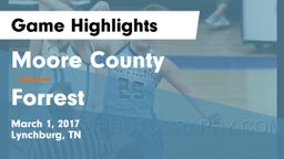 Moore County  vs Forrest Game Highlights - March 1, 2017