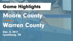 Moore County  vs Warren County  Game Highlights - Dec. 8, 2017