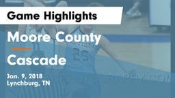 Moore County  vs Cascade  Game Highlights - Jan. 9, 2018