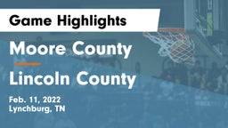 Moore County  vs Lincoln County  Game Highlights - Feb. 11, 2022