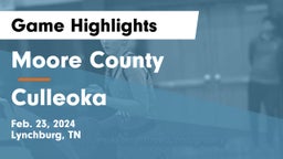 Moore County  vs Culleoka  Game Highlights - Feb. 23, 2024