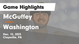 McGuffey  vs Washington  Game Highlights - Dec. 15, 2023