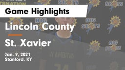 Lincoln County  vs St. Xavier  Game Highlights - Jan. 9, 2021