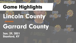 Lincoln County  vs Garrard County  Game Highlights - Jan. 29, 2021