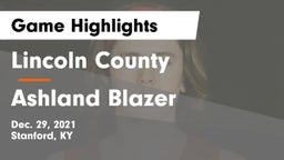 Lincoln County  vs Ashland Blazer  Game Highlights - Dec. 29, 2021
