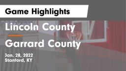 Lincoln County  vs Garrard County  Game Highlights - Jan. 28, 2022