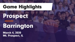 Prospect  vs Barrington  Game Highlights - March 4, 2020