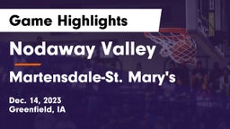 Nodaway Valley  vs Martensdale-St. Mary's  Game Highlights - Dec. 14, 2023
