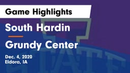 South Hardin  vs Grundy Center  Game Highlights - Dec. 4, 2020