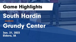 South Hardin  vs Grundy Center  Game Highlights - Jan. 21, 2022