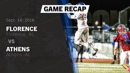 Recap: Florence  vs. Athens  2016