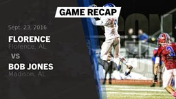 Recap: Florence  vs. Bob Jones  2016