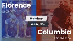 Matchup: Florence  vs. Columbia  2016