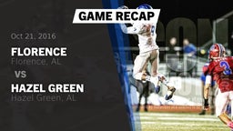 Recap: Florence  vs. Hazel Green  2016