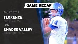 Recap: Florence  vs. Shades Valley  2014