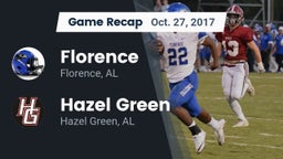 Recap: Florence  vs. Hazel Green  2017
