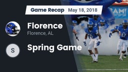 Recap: Florence  vs. Spring Game 2018