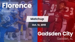 Matchup: Florence  vs. Gadsden City  2018