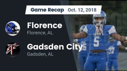 Recap: Florence  vs. Gadsden City  2018