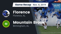 Recap: Florence  vs. Mountain Brook  2019