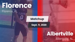Matchup: Florence  vs. Albertville  2020
