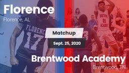 Matchup: Florence  vs. Brentwood Academy  2020