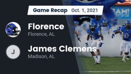 Recap: Florence  vs. James Clemens  2021