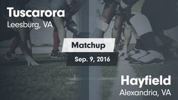 Matchup: Tuscarora vs. Hayfield  2016