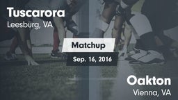 Matchup: Tuscarora vs. Oakton  2016