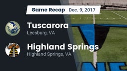 Recap: Tuscarora  vs. Highland Springs  2017