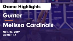 Gunter  vs Melissa Cardinals Game Highlights - Nov. 25, 2019