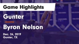 Gunter  vs Byron Nelson  Game Highlights - Dec. 26, 2019