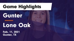 Gunter  vs Lone Oak  Game Highlights - Feb. 11, 2021