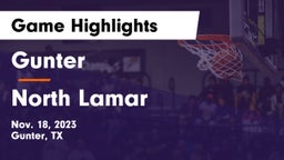 Gunter  vs North Lamar  Game Highlights - Nov. 18, 2023