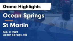 Ocean Springs  vs St Martin Game Highlights - Feb. 8, 2022