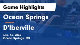 Ocean Springs  vs D'Iberville  Game Highlights - Jan. 13, 2023
