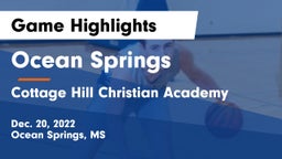 Ocean Springs  vs Cottage Hill Christian Academy Game Highlights - Dec. 20, 2022
