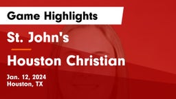 St. John's  vs Houston Christian  Game Highlights - Jan. 12, 2024