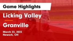Licking Valley  vs Granville  Game Highlights - March 22, 2023
