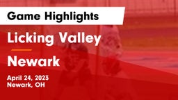 Licking Valley  vs Newark  Game Highlights - April 24, 2023