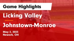 Licking Valley  vs Johnstown-Monroe  Game Highlights - May 2, 2023