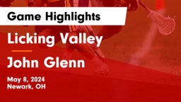 Licking Valley  vs John Glenn Game Highlights - May 8, 2024