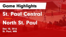 St. Paul Central  vs North St. Paul  Game Highlights - Dec 10, 2016