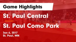 St. Paul Central  vs St. Paul Como Park Game Highlights - Jan 6, 2017