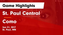 St. Paul Central  vs Como Game Highlights - Jan 31, 2017