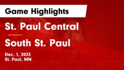 St. Paul Central  vs South St. Paul  Game Highlights - Dec. 1, 2023