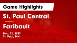 St. Paul Central  vs Faribault  Game Highlights - Dec. 22, 2023