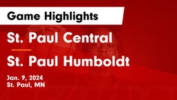 St. Paul Central  vs St. Paul Humboldt Game Highlights - Jan. 9, 2024